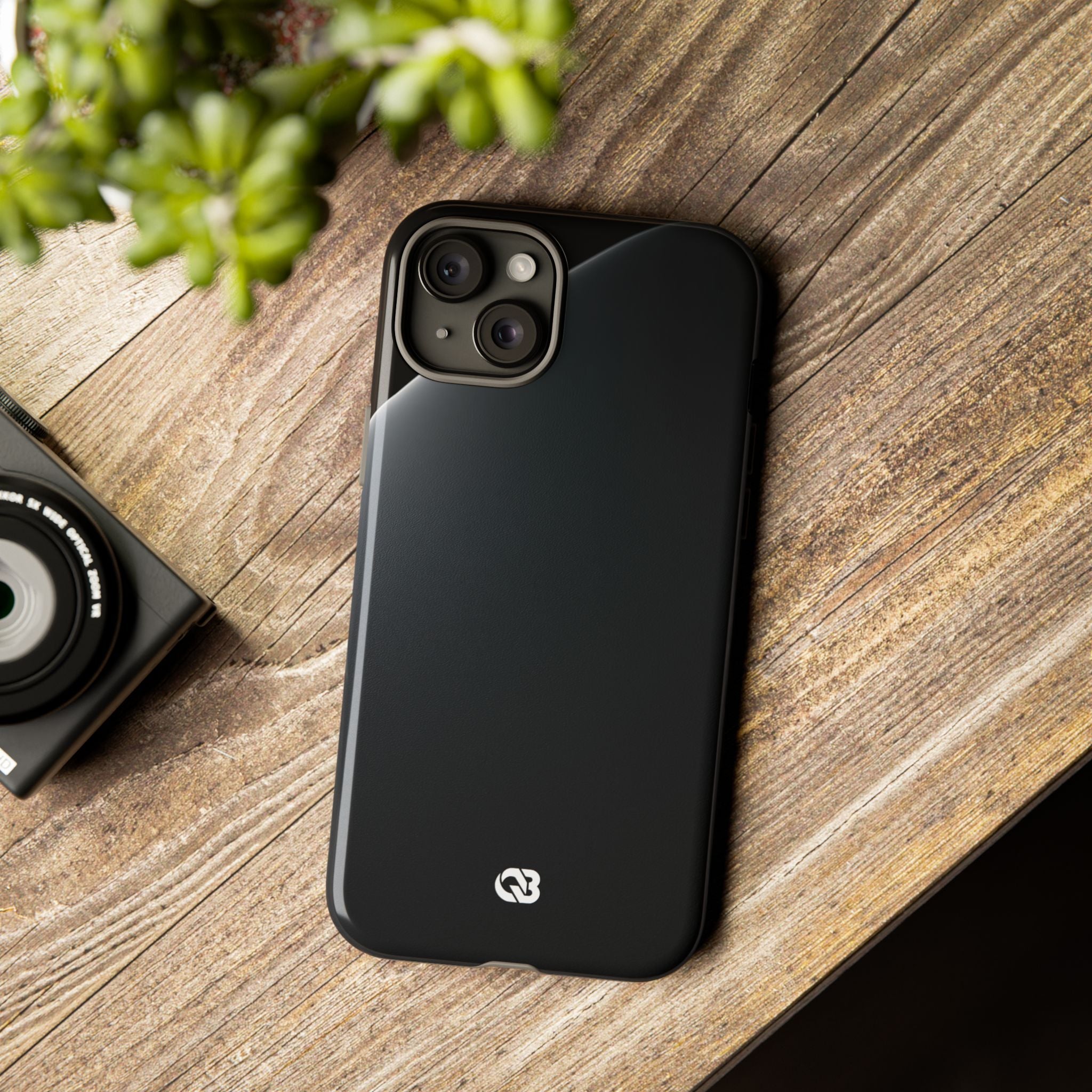 Black Tough Phone Case for iPhone - Obsidian Lunar Arch