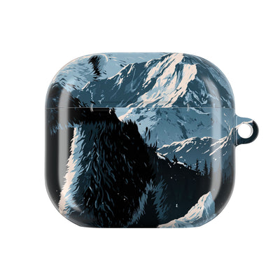 Nordic Arctic Bear · Hard Case for AirPods & AirPods Pro · Black