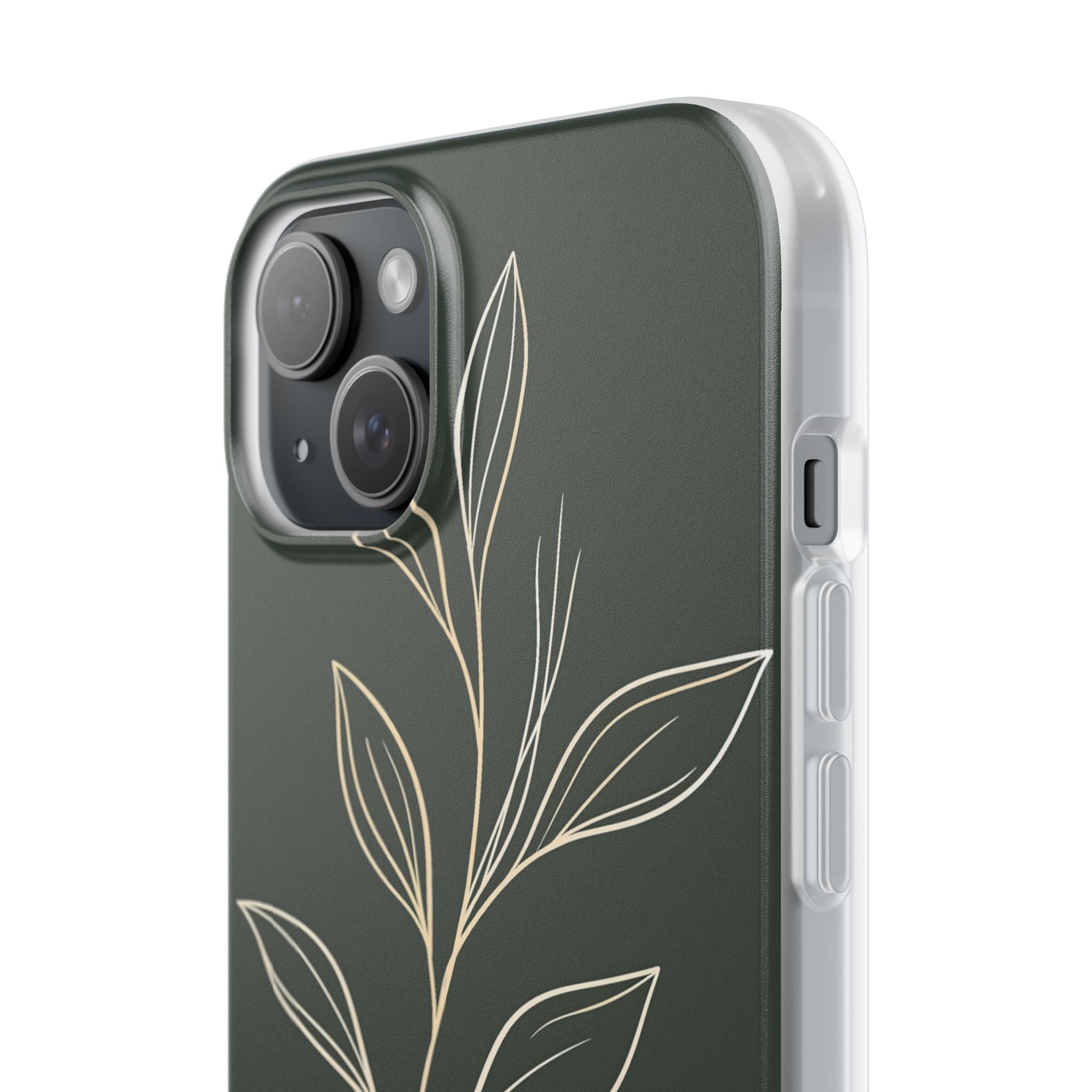 Green Lite Phone Case for iPhone - Deep Moss Willow