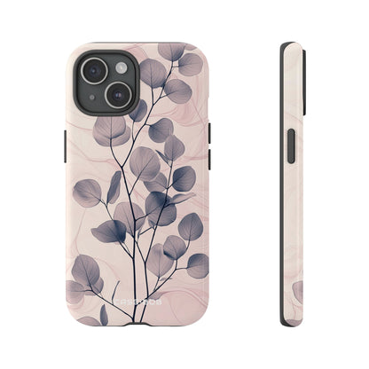 Veined Leaf Whisper iPhone 15 Case - Tough