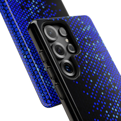 Cobalt Hex Dispersion · Tough Phone Case for Samsung · Blue