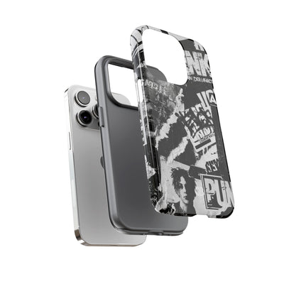 Underground Punk Collage · Tough Phone Case for iPhone · Black