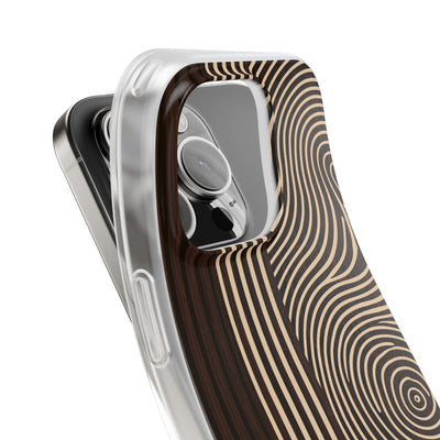 Timber Ring Contour · Lite Phone Case for iPhone ·  Brown