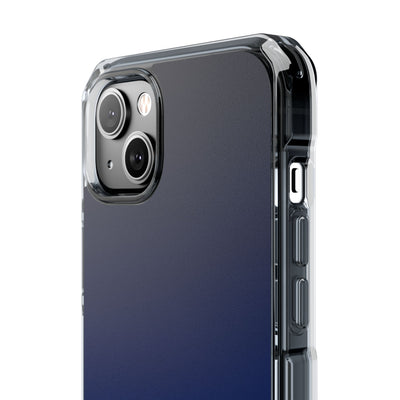 Midnight Cobalt Gradient · Clear Impact Magnetic Phone Case for iPhone · Blue