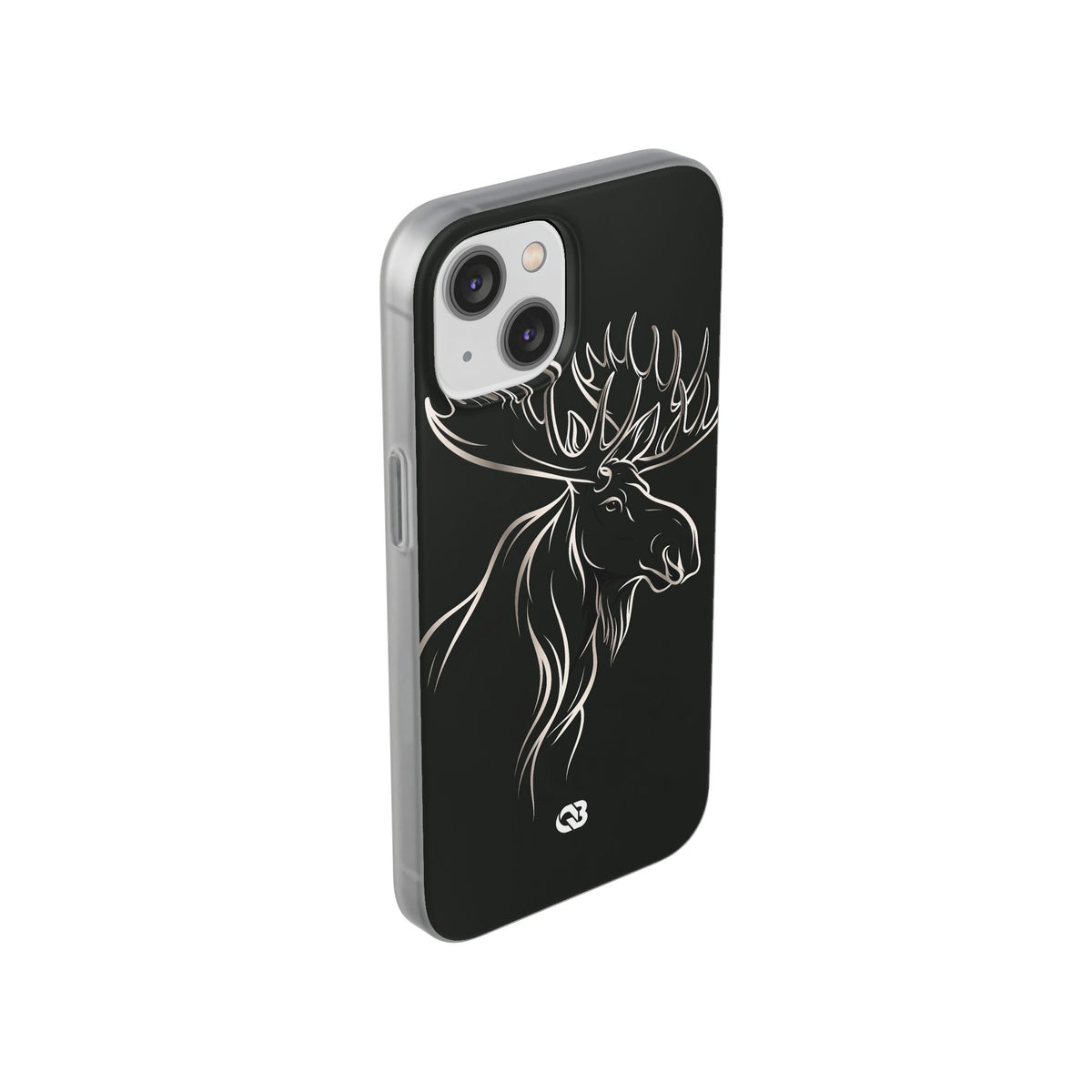 Nordic Moose Contour · Lite Phone Case for iPhone ·  Black