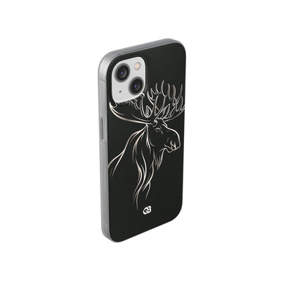 Nordic Moose Contour · Lite Phone Case for iPhone ·  Black
