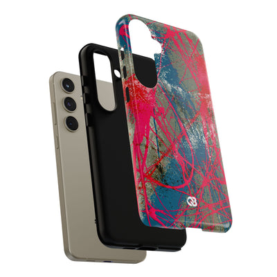 Neon Static Drip · Tough Phone Case for Samsung · Pink