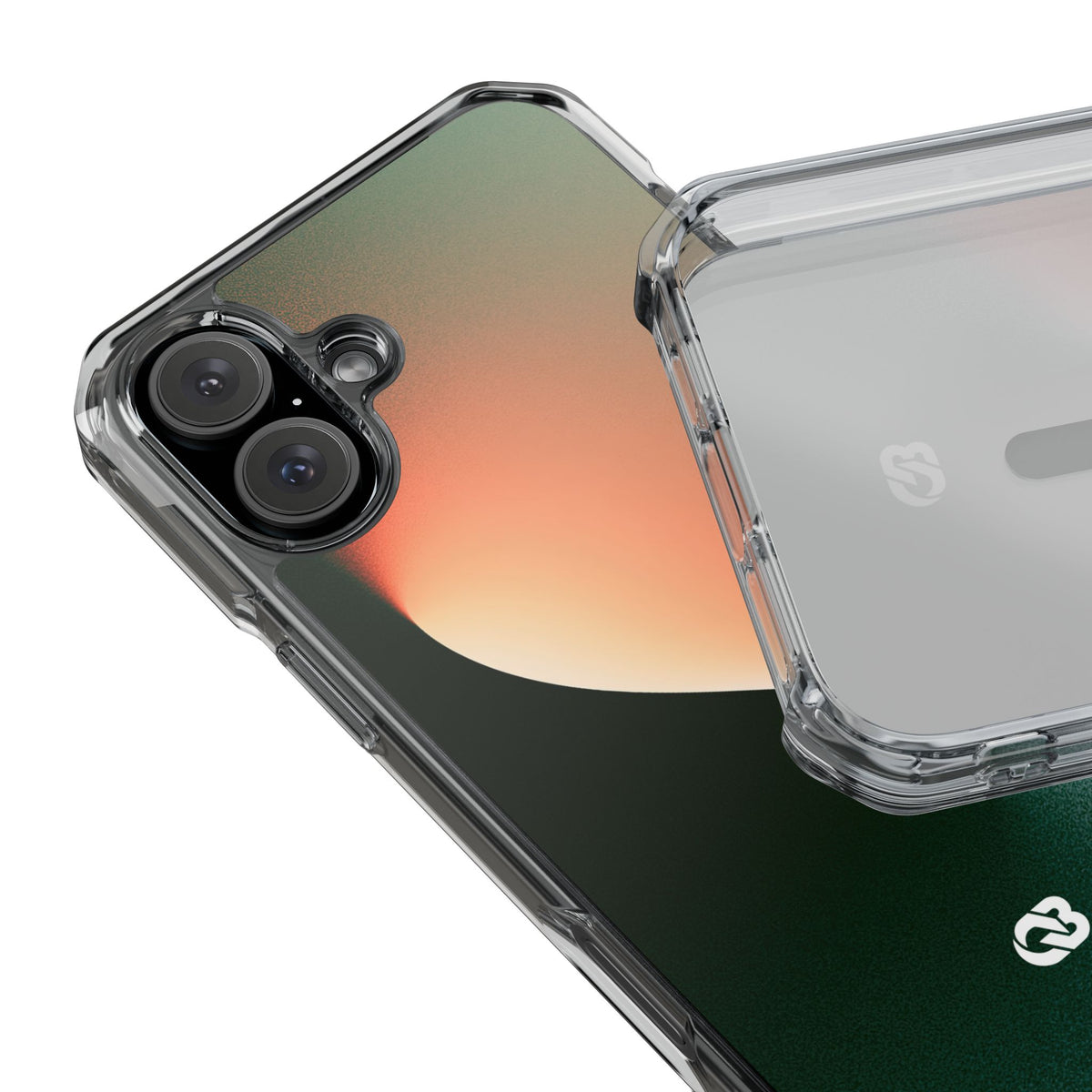 Luminous Arc · Clear Impact Magnetic Phone Case for iPhone · Green
