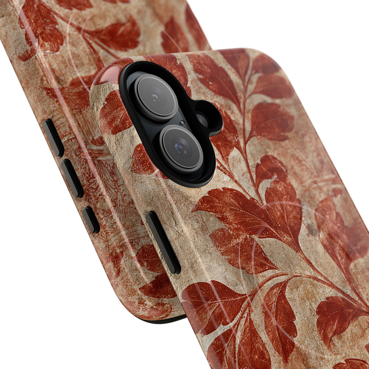 Terracotta Botanical Fresco · Tough 2.0 Magnetic Phone Case for iPhone · Red