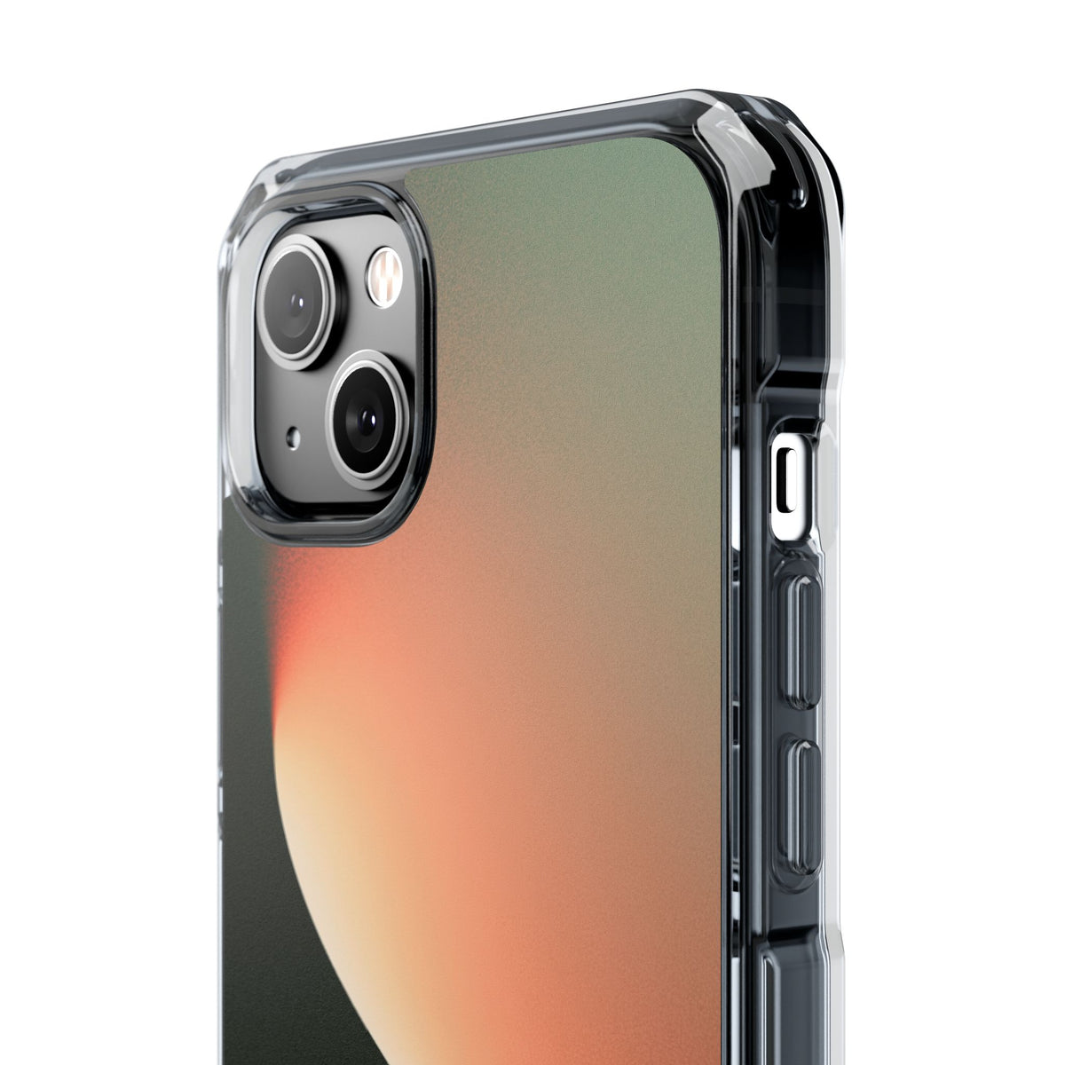 Luminous Arc · Clear Impact Magnetic Phone Case for iPhone · Green