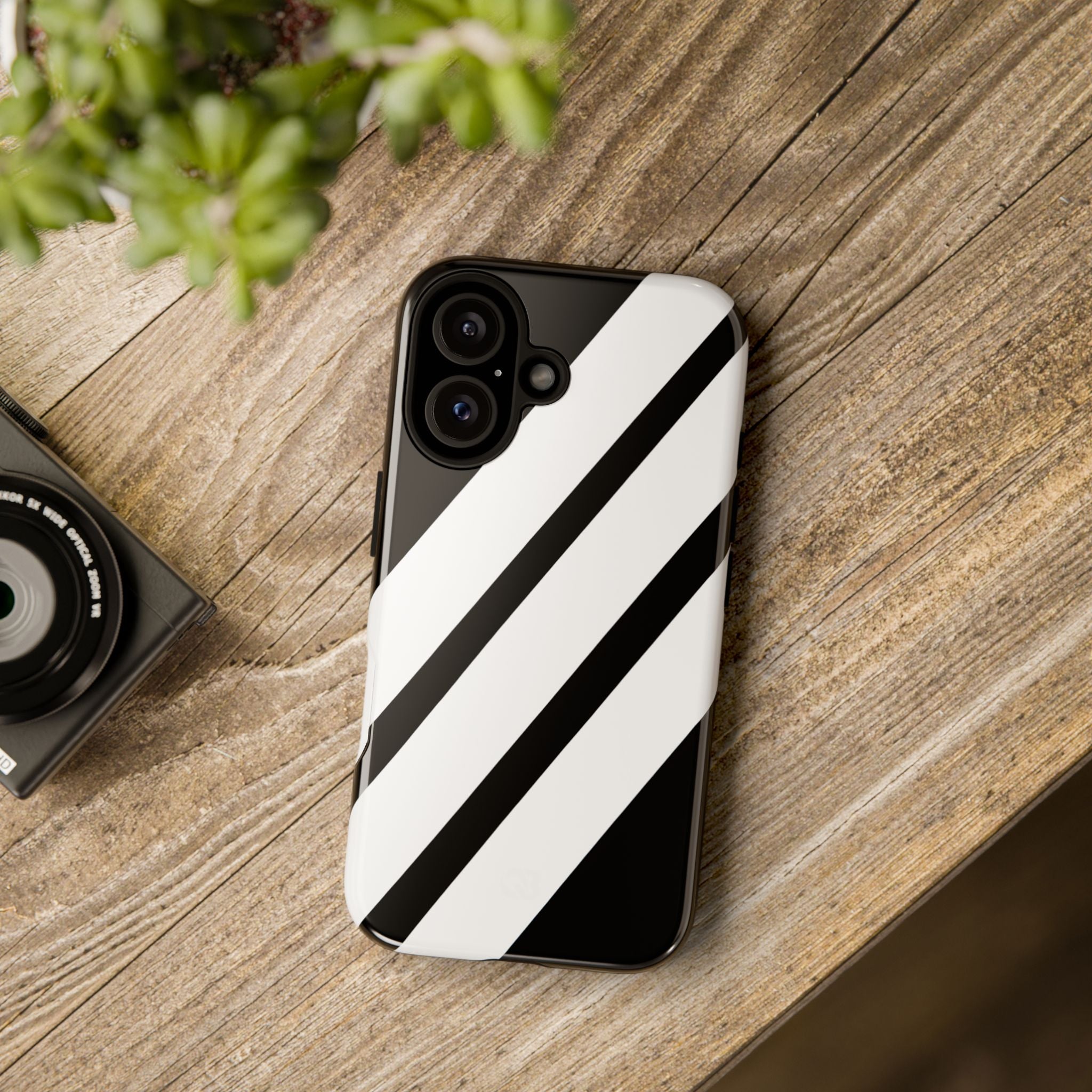 Obsidian White Bars · Tough Telefoncover for iPhone