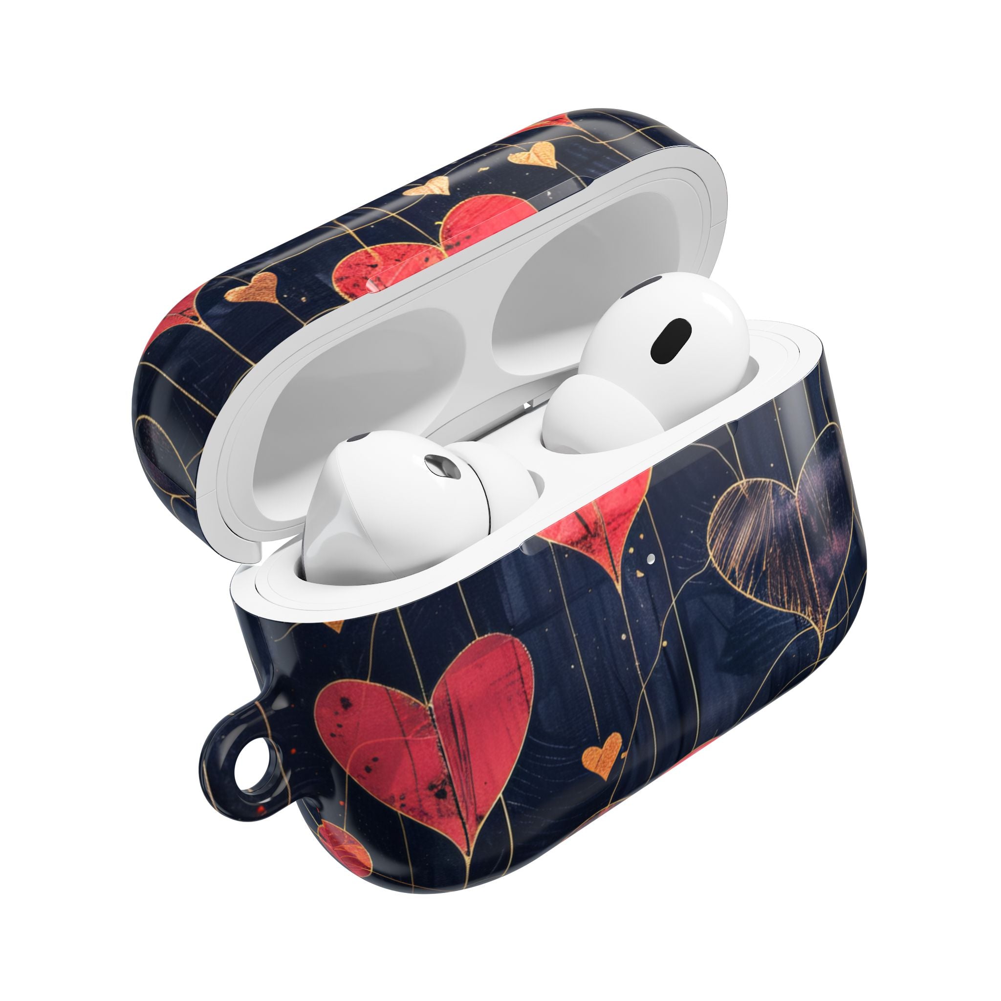 Textured Heart Grid - AirPods Case