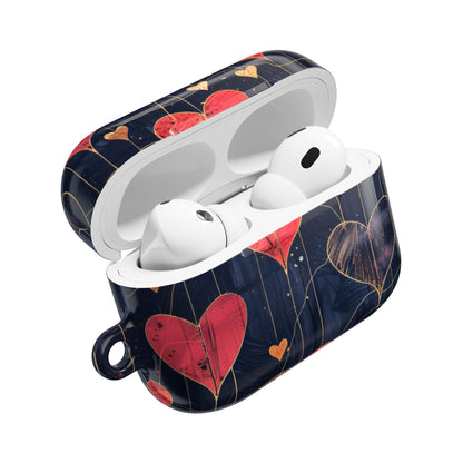 Textured Heart Grid - AirPods Case