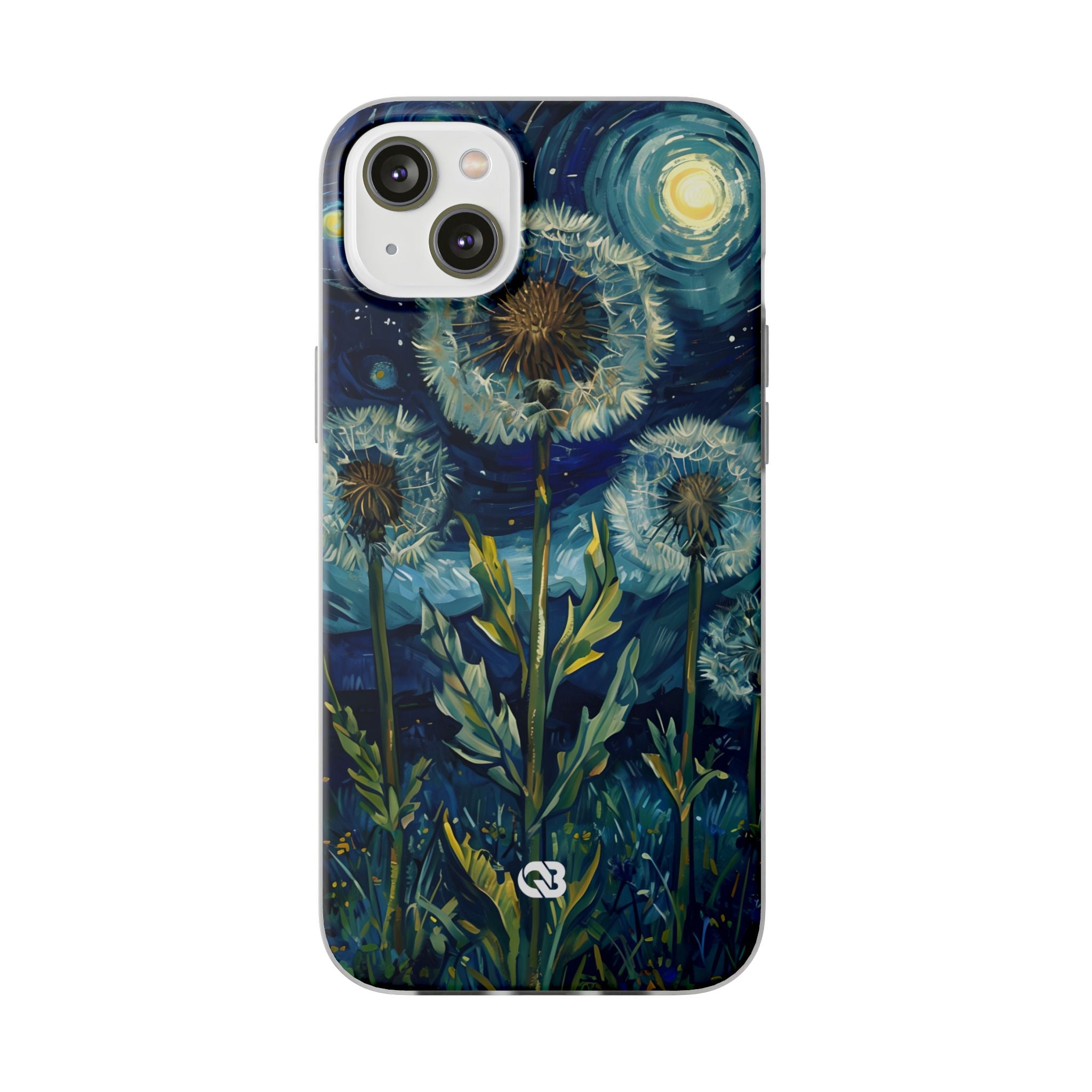 Starry Dandelion Swirl · Soft Phone Case for iPhone