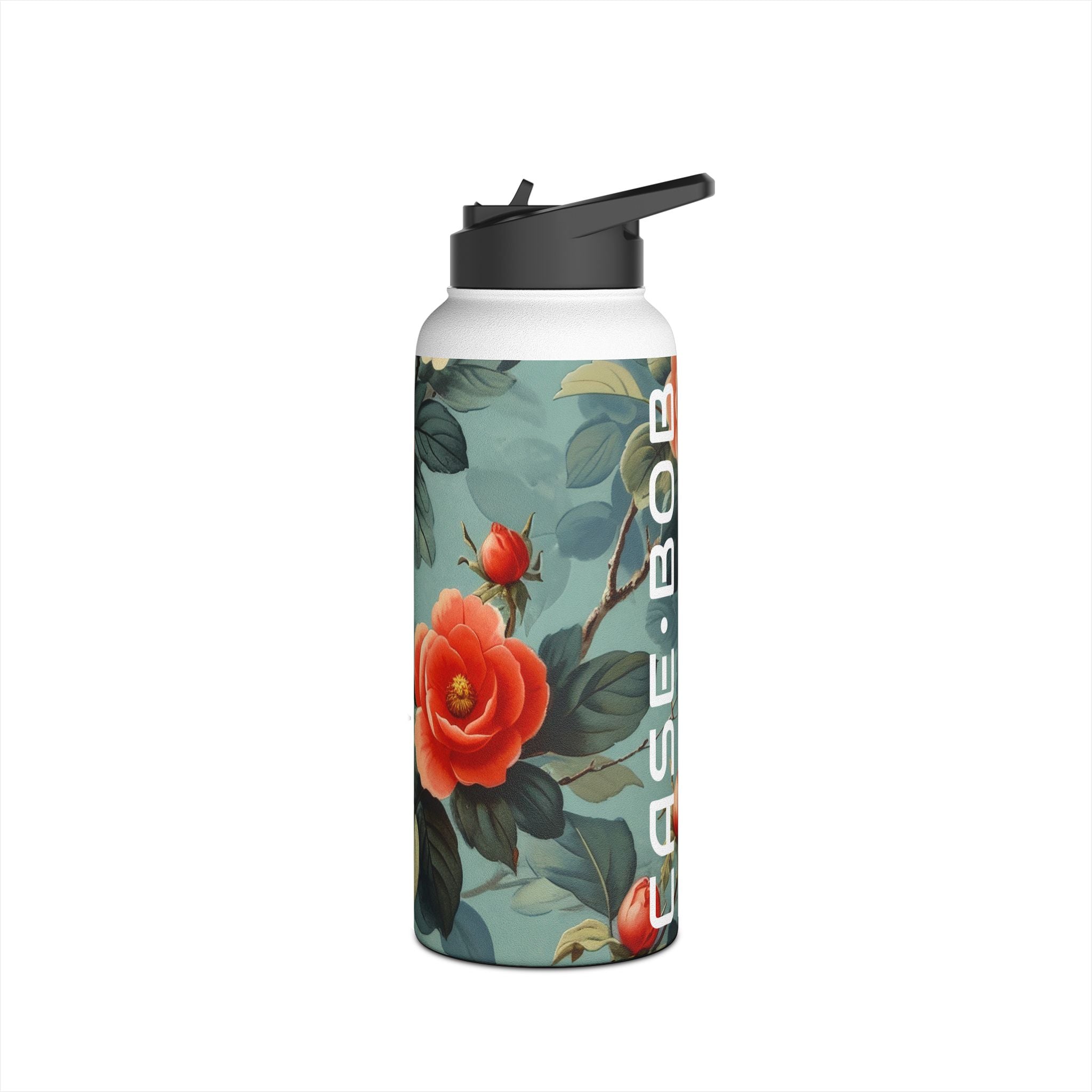 Pink Camellia - Stainless Steel Water Bottle
