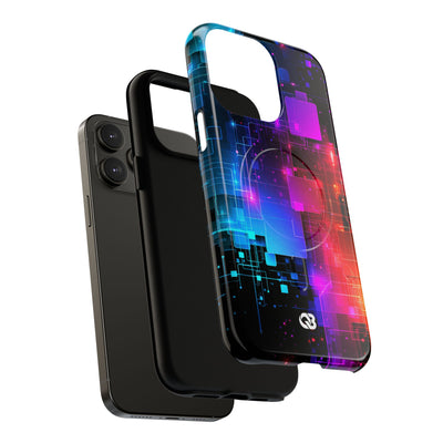 Spectral Circuit Grid · Tough 2.0 Magnetic Phone Case for iPhone · Black
