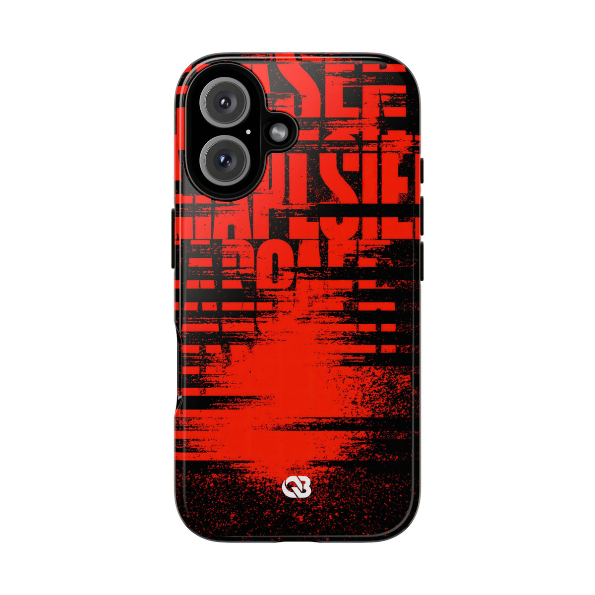 Crimson Redaction · Tough Phone Case for iPhone · Black