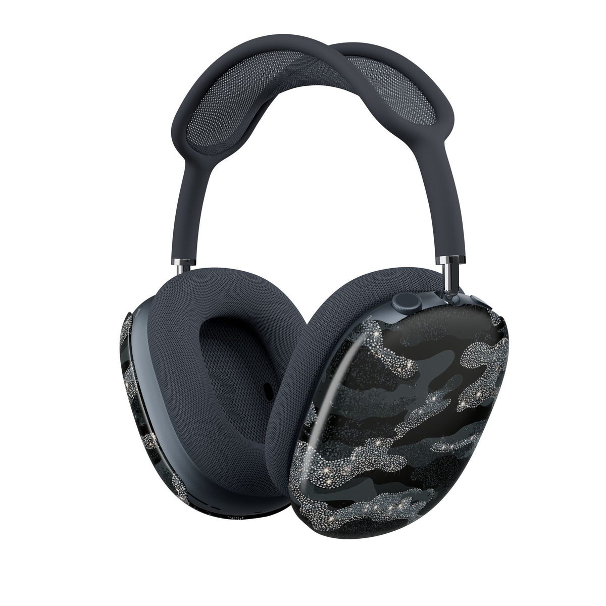 Glitter Shadow Camo · Hard Case for AirPods Max · Black
