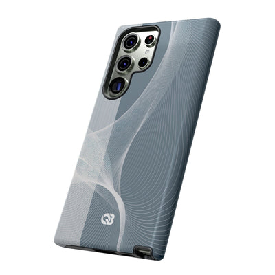 Grey Tough Phone Case for Samsung - Slate Mesh Horizon
