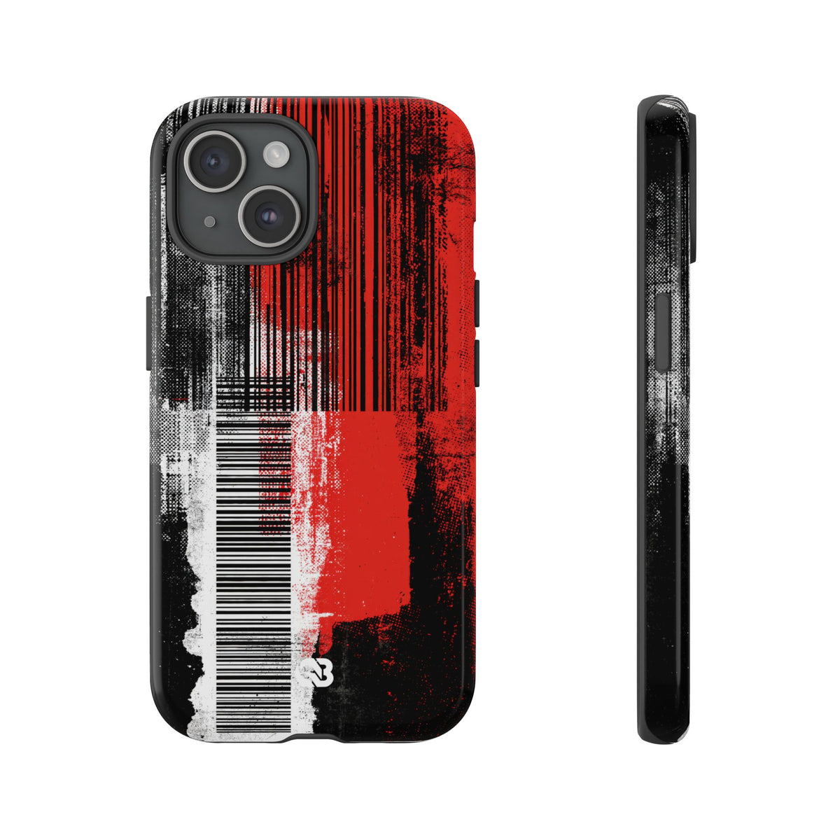 Distorted Barcode · Tough Phone Case for iPhone · Black