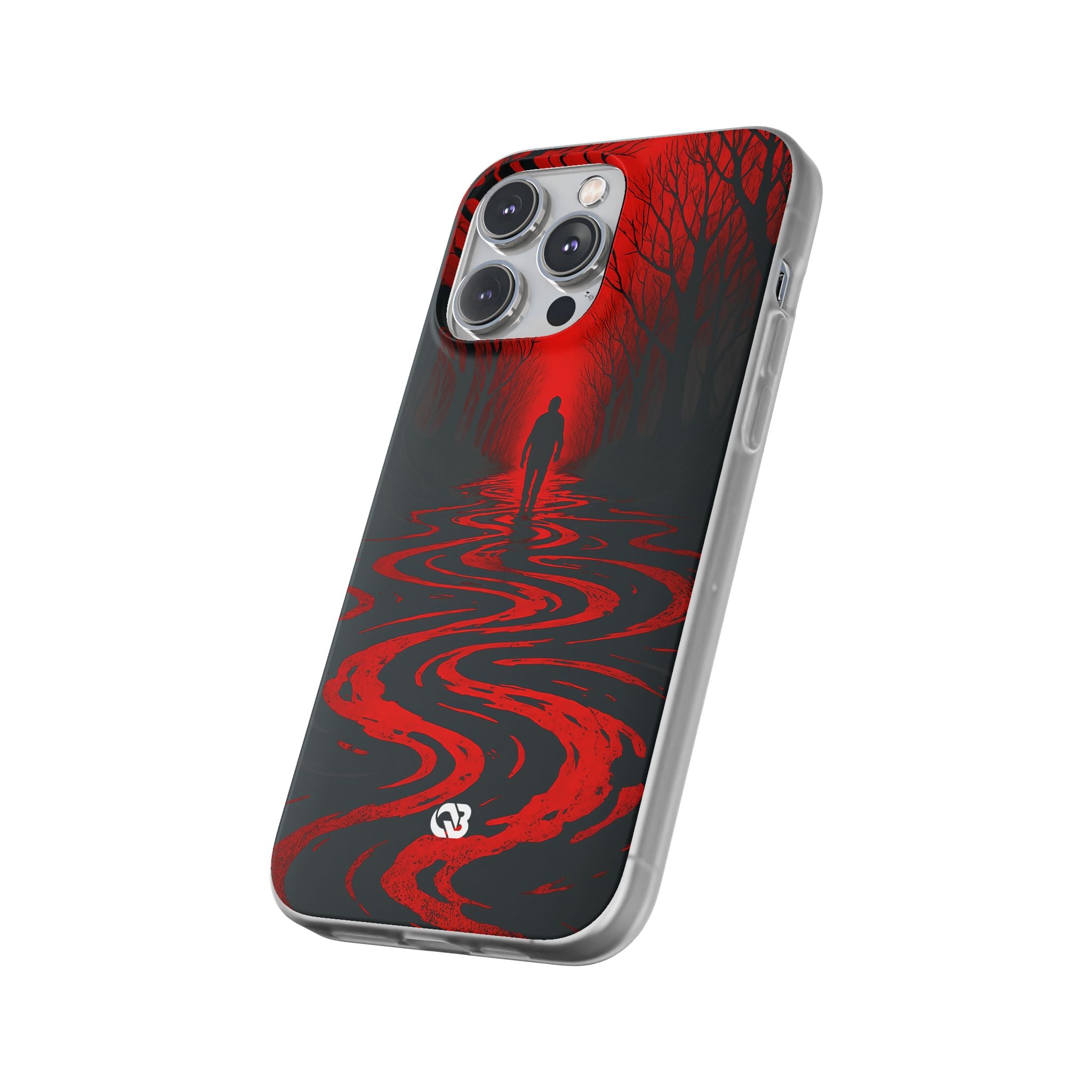Crimson Shadow Path · Soft Phone Case for iPhone