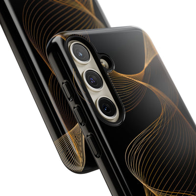 Gold Tough Phone Case for Samsung - Burnished Bronze Helix