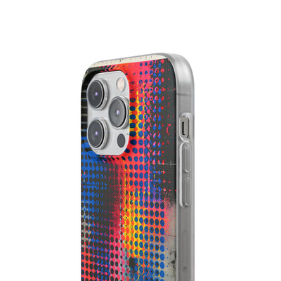 Chromatic Halftone Grid · Lite Phone Case for iPhone ·  Blue