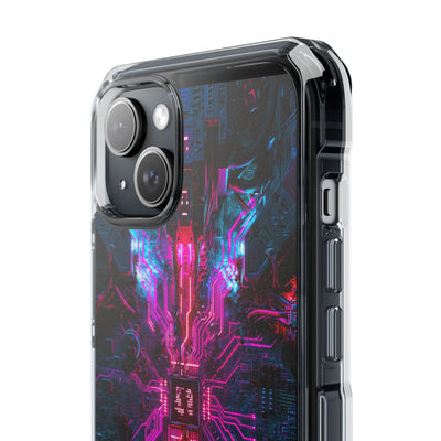 Neural Circuit Core · Clear Impact Magnetic Phone Case for iPhone ·  Black