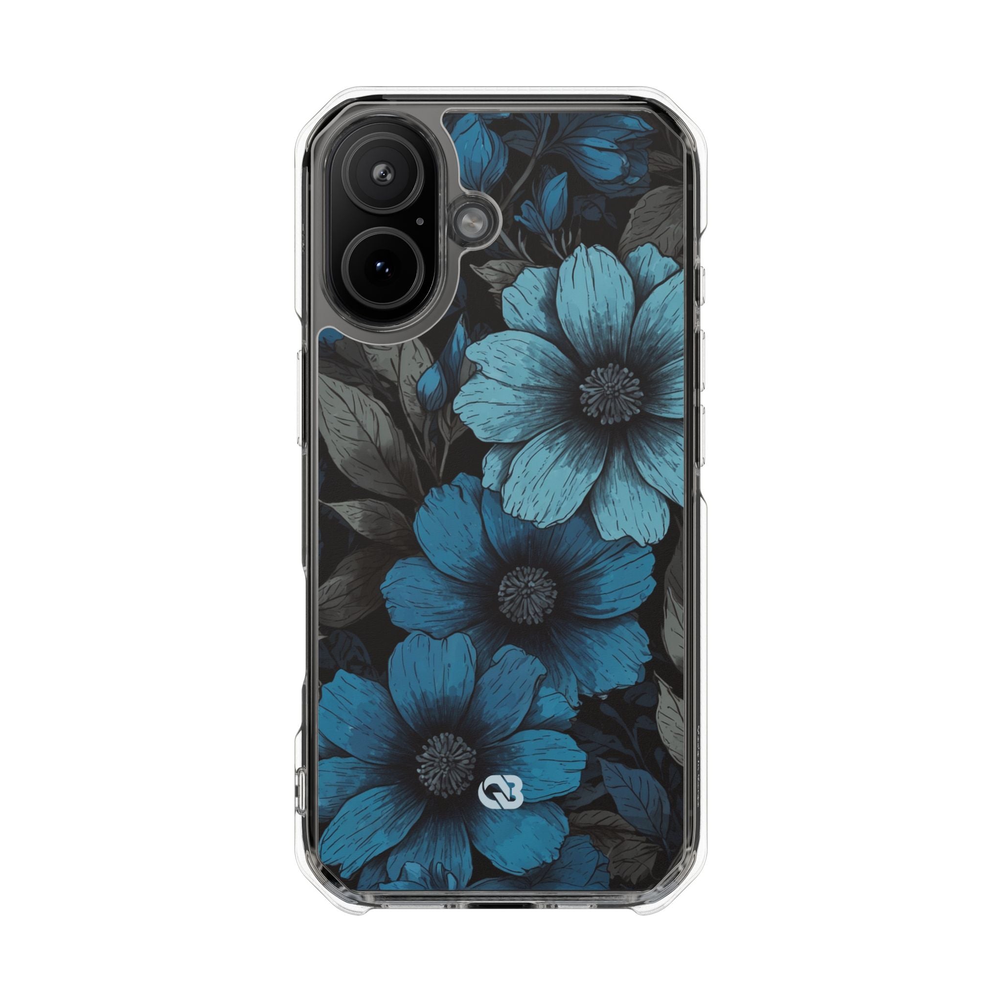 Obsidian Blue Petals · Impact Telefoncover til iPhone · Magsafe