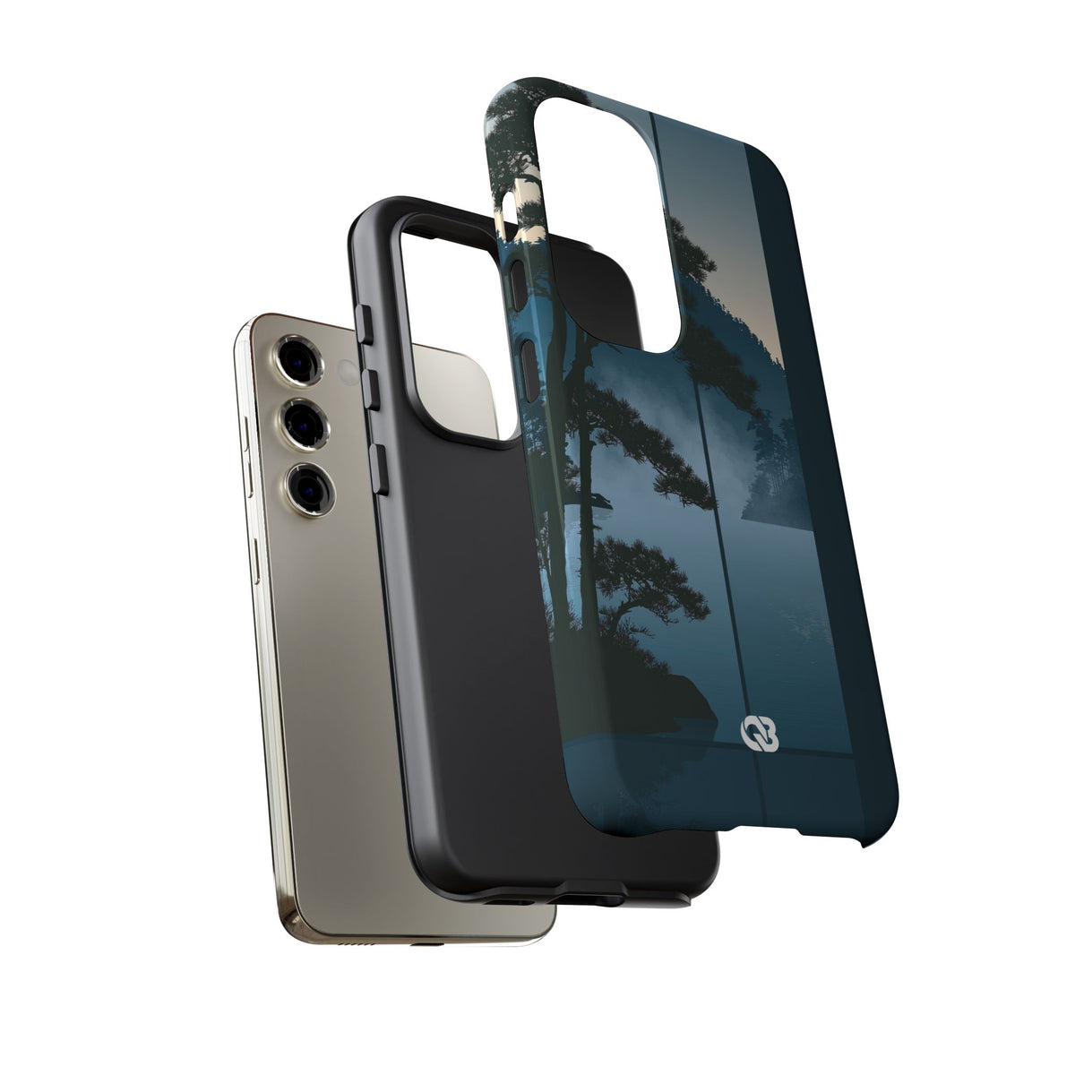 Misty Pine Horizon · Tough Phone Case for Samsung · Teal