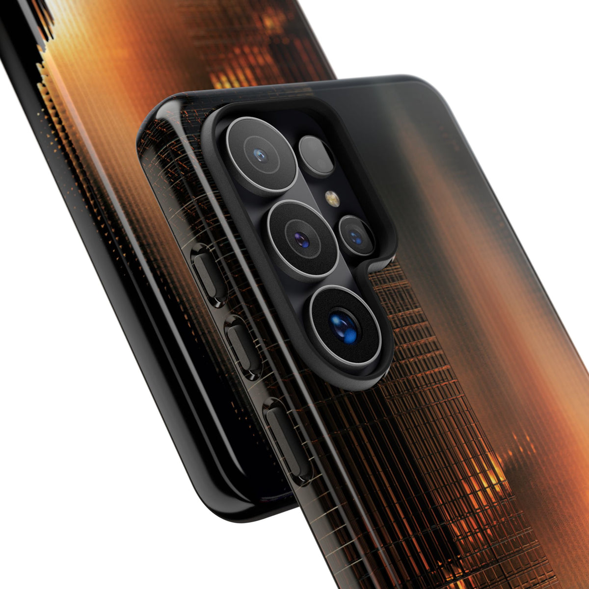 Luminous Grid · Tough Phone Case for Samsung · Black
