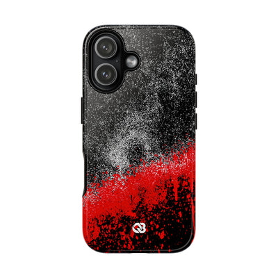 Crimson Noir Drip · Tough Phone Case for iPhone · Black