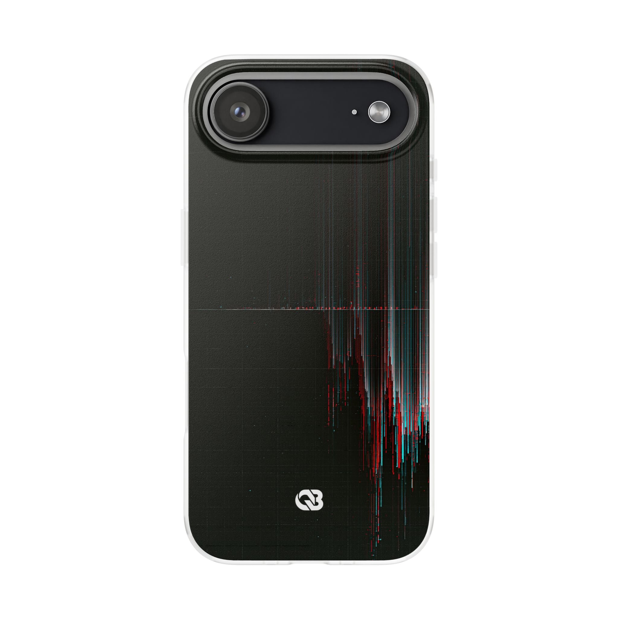 Black Lite Phone Case for iPhone - Corrupted Data Stream