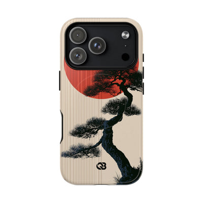 Beige Tough 2.0 Magsafe Phone Case for iPhone - Kyoto Crimson Pine