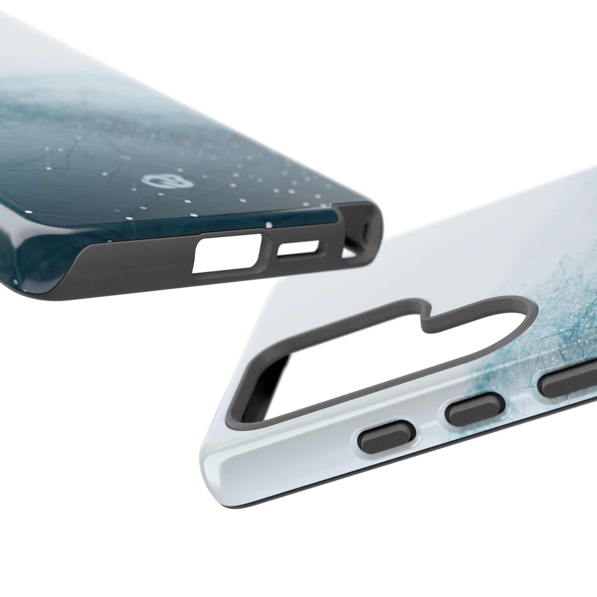 Teal Tough Phone Case for Samsung - Cyan Vector Lattice