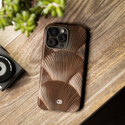 Rose Gilded Fan · Tough Phone Case for iPhone · Gold