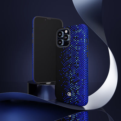 Cobalt Hex Dispersion · Tough Phone Case for iPhone · Blue