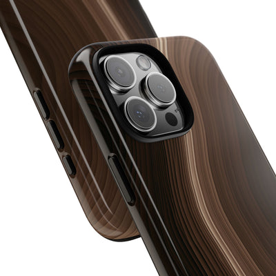 Brown Tough Phone Case for iPhone - Bronzed Canyon Relief
