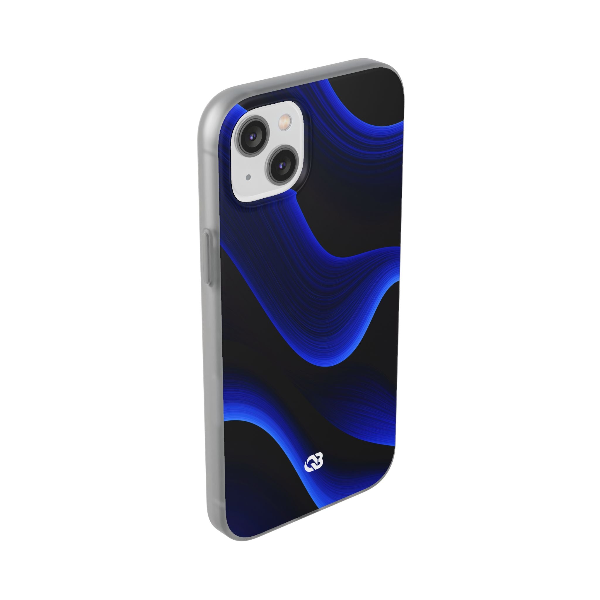 Blue Lite Phone Case for iPhone - Electric Cobalt Flow