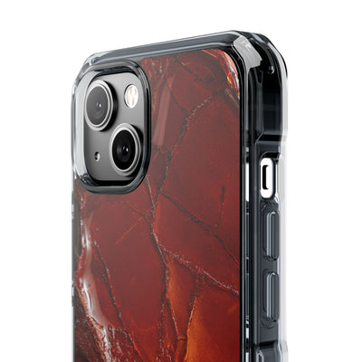 Amber Embrace · Clear Impact Magnetic Phone Case for iPhone · Brown