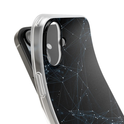 Black Lite Phone Case for iPhone - Arctic Neural Mesh
