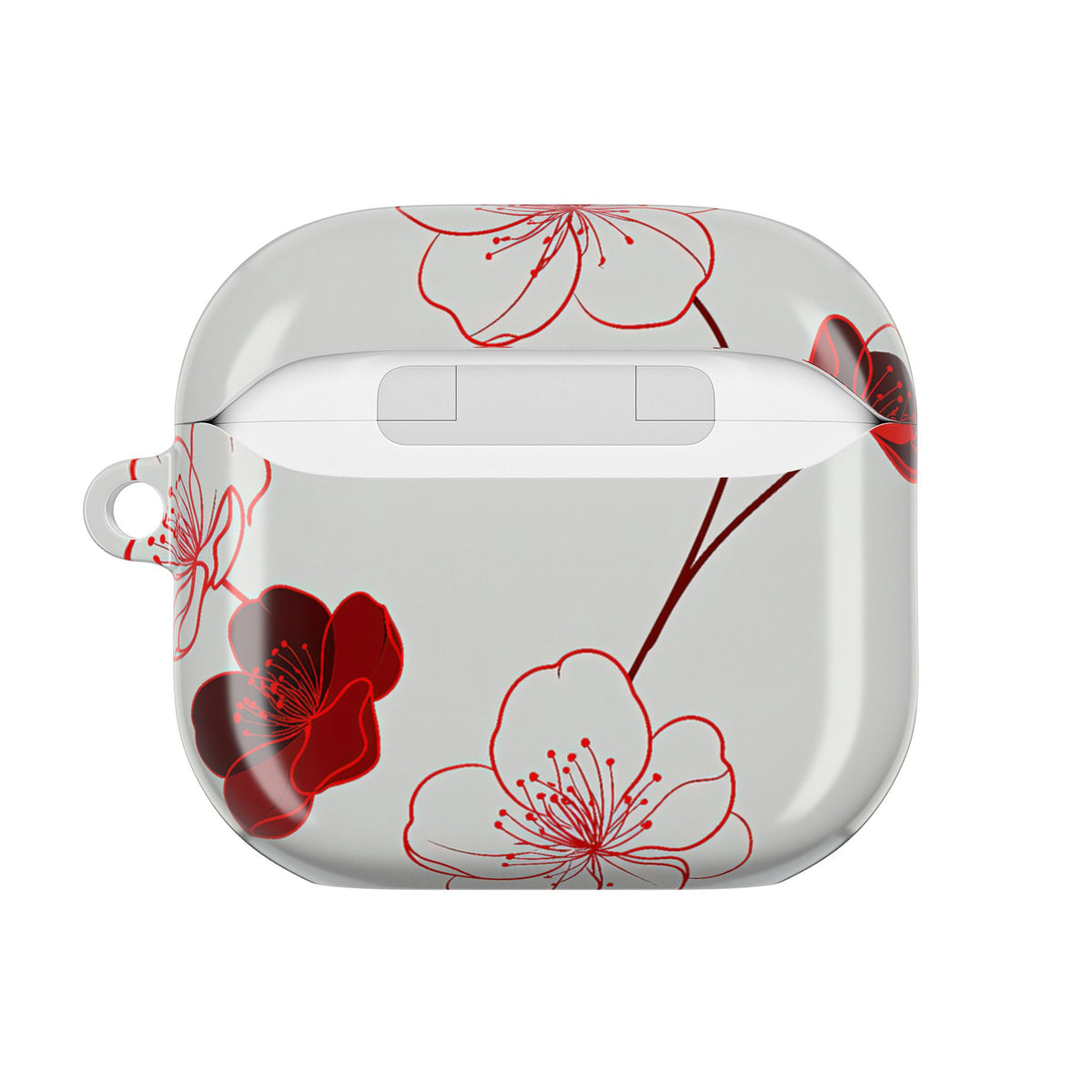 Crimson Sakura Blossom · Hard Case for AirPods & AirPods Pro · Red