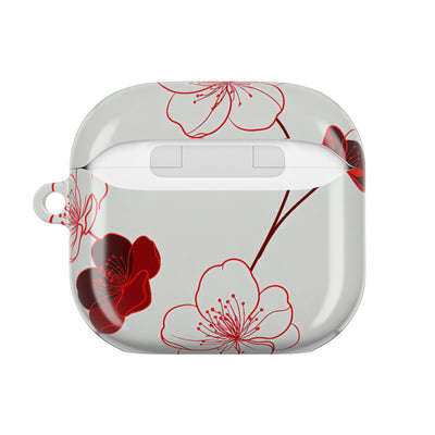 Crimson Sakura Blossom · Hard Case for AirPods & AirPods Pro · Red