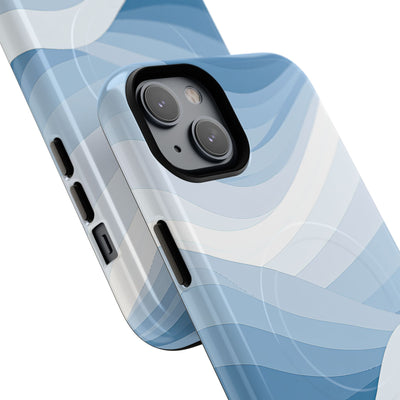 Blue Tough 2.0 Magsafe Phone Case for iPhone - Glacial Indigo Flow