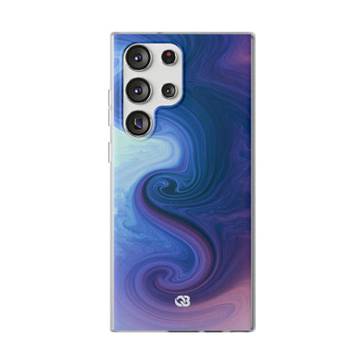 Azure Fluid Swirl · Lite Phone Case for Samsung · Blue