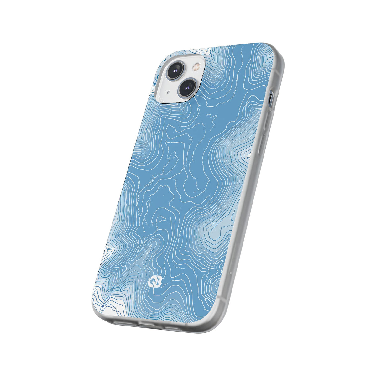 Glacial Basin Topo · Lite Phone Case for iPhone ·  Blue