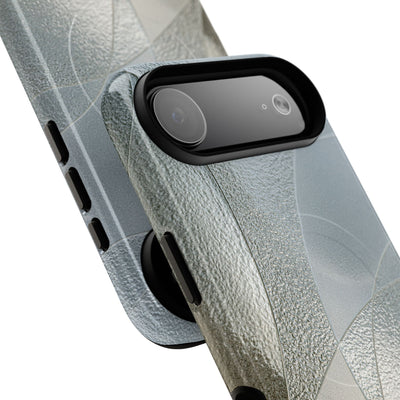 Silver Tough 2.0 Magsafe Phone Case for iPhone - Frosted Silver Mosaic