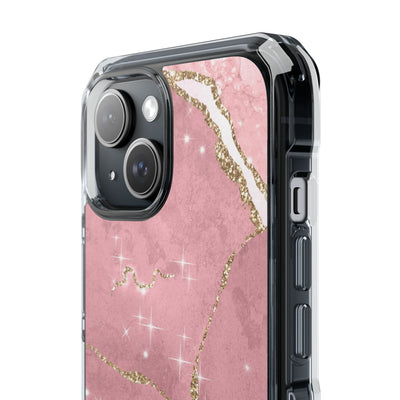 Rose Sparkle Marble · Impact Coque de téléphone pour iPhone · Magsafe
