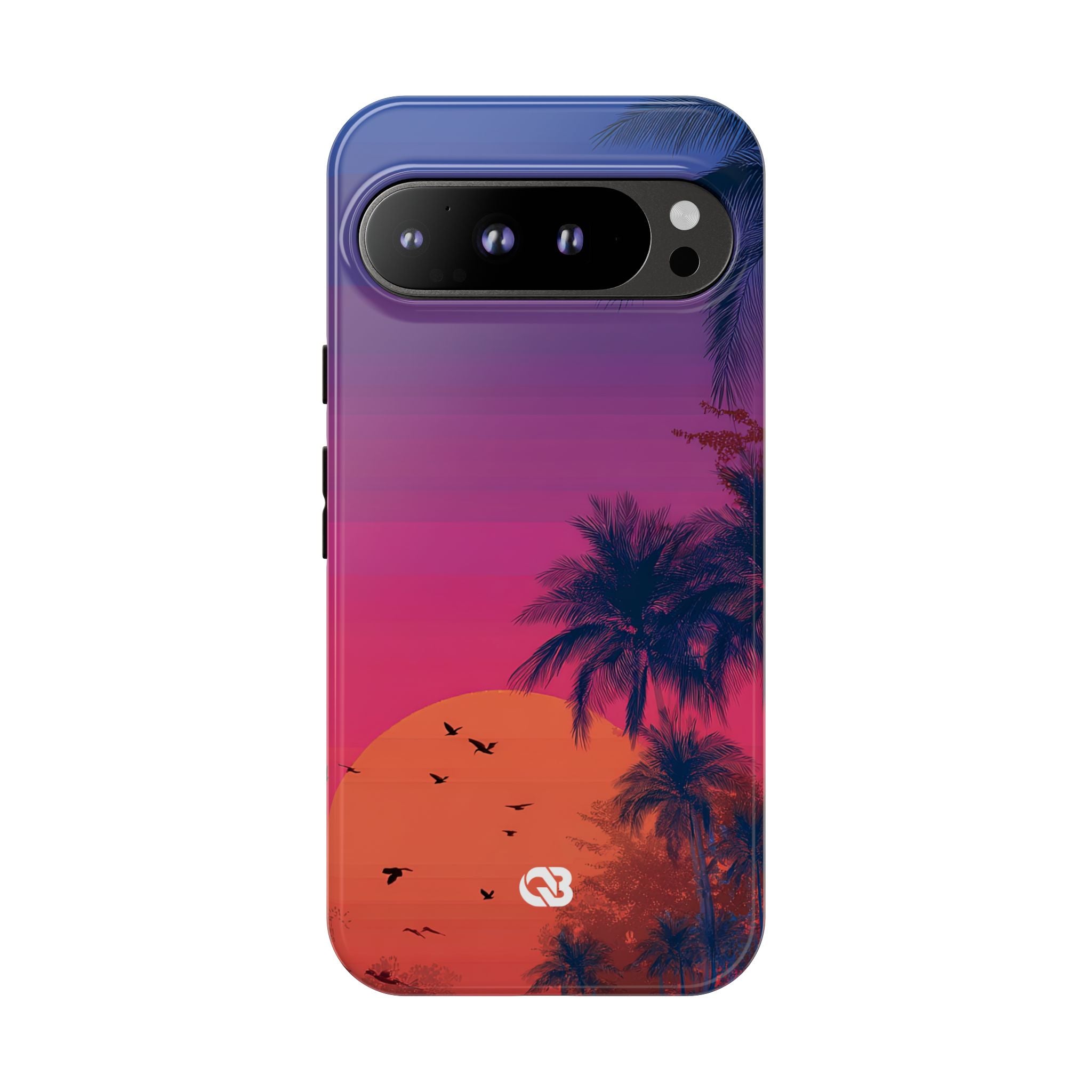 Neon Horizon Palms · Tough Phone Case for Google Pixel