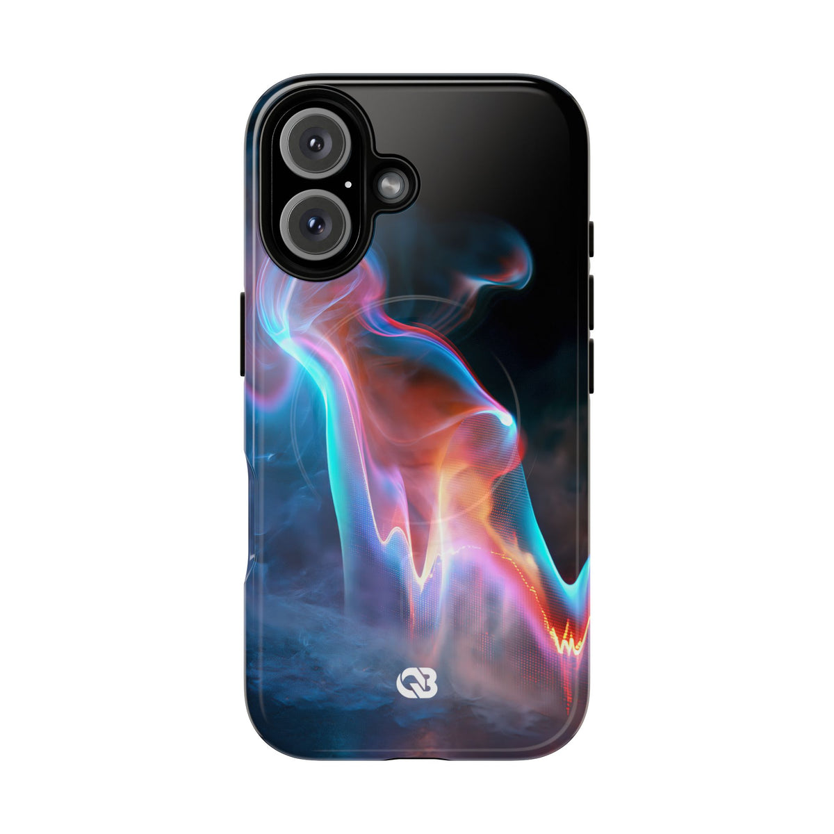 Neon Waveform · Tough 2.0 Magnetic Phone Case for iPhone · Black